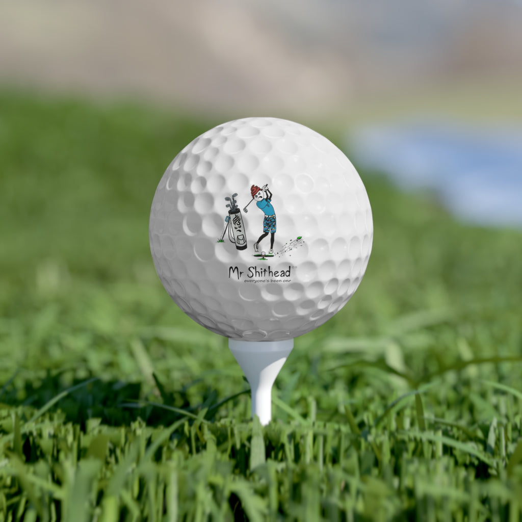 Mr. Shithead everyone's been one golfer dude Golf Balls, 6pcs