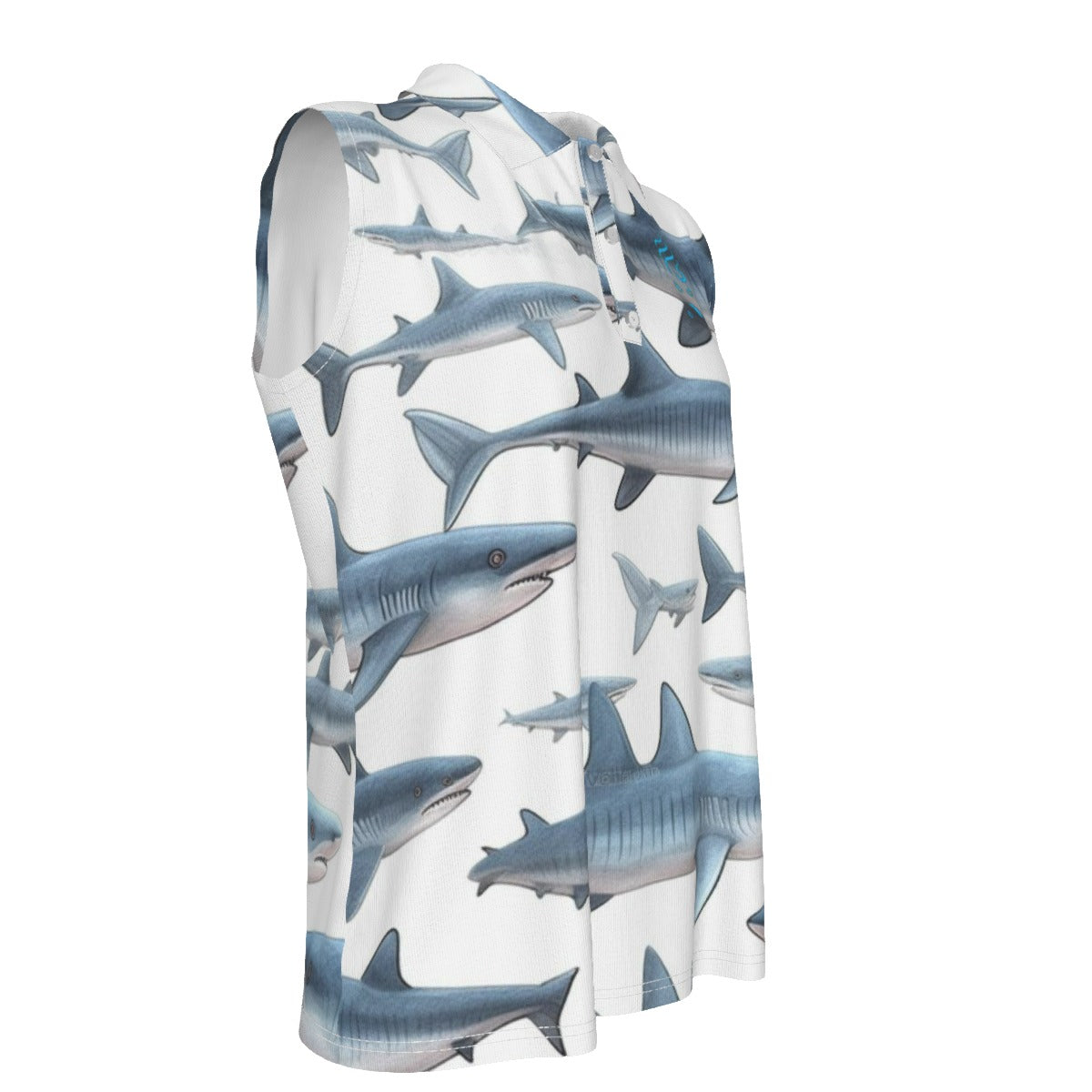 Ms. Shithead Everyone's Been One Jaws Totem Women's High-Elastic Sleeveless Polo Golf Shirt