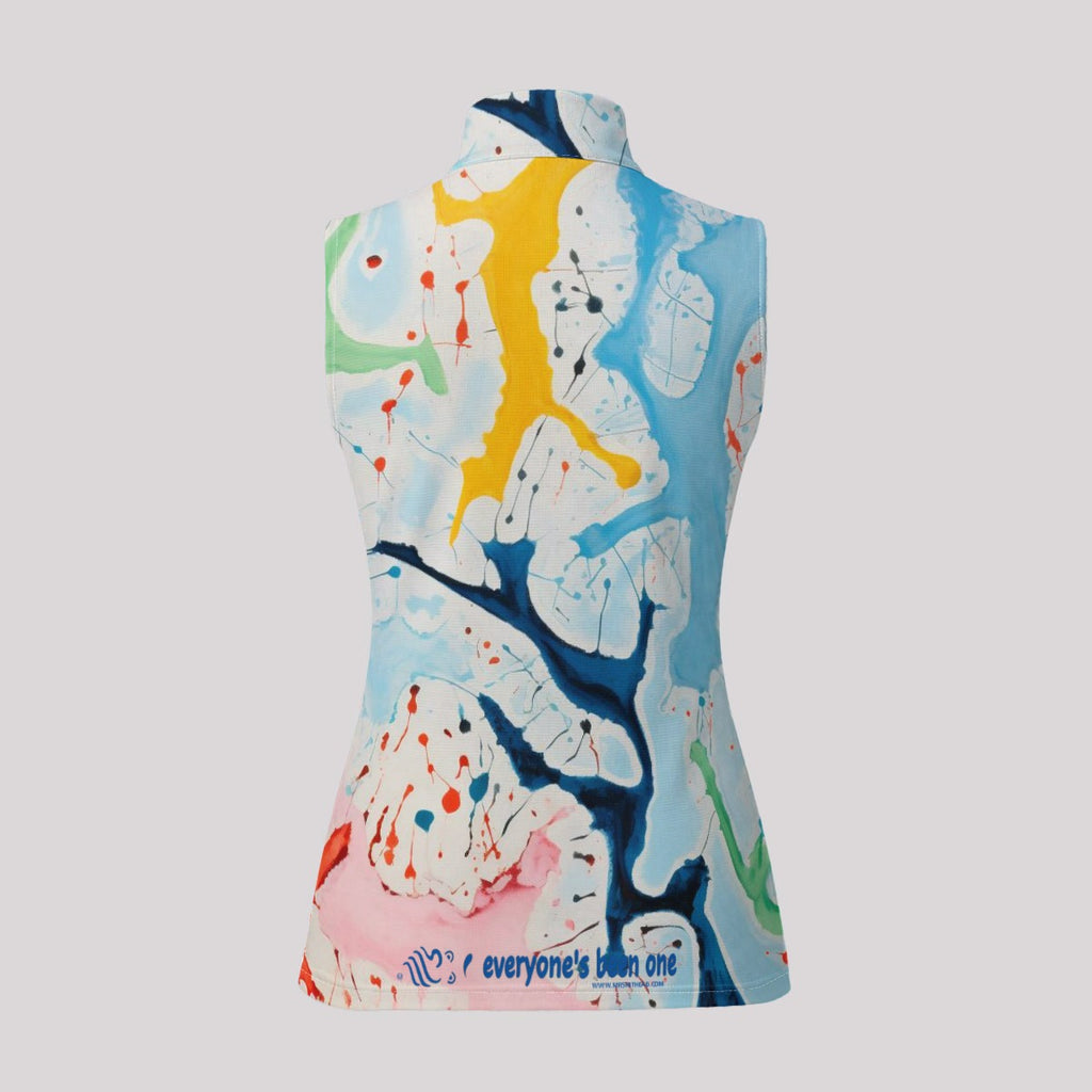 Ms. Shithead Everyone's Been One Summer Glazier Totem Women’s Sleeveless Golf/Tennis/Pickleball Polo Shirt