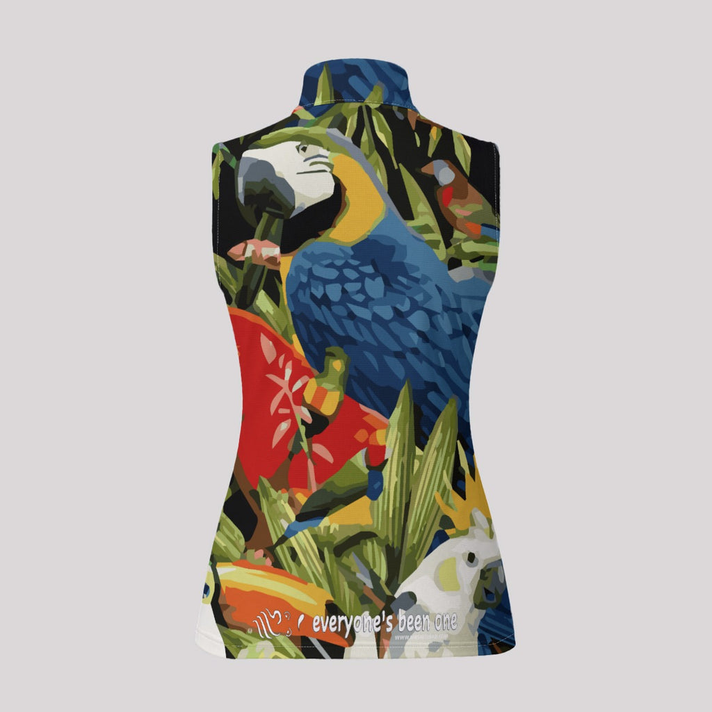 Ms. Shithead Everyone's Been One Parrot Head Totem Women's Sleeveless Women's Golf/Tennis Polo Shirt