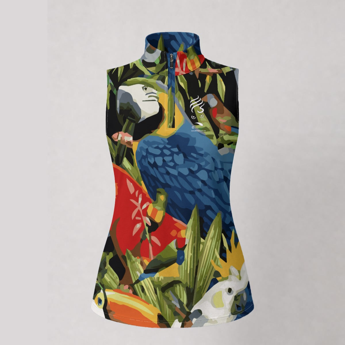 Ms. Shithead Everyone's Been One Parrot Head Totem Women's Sleeveless Women's Golf/Tennis Polo Shirt