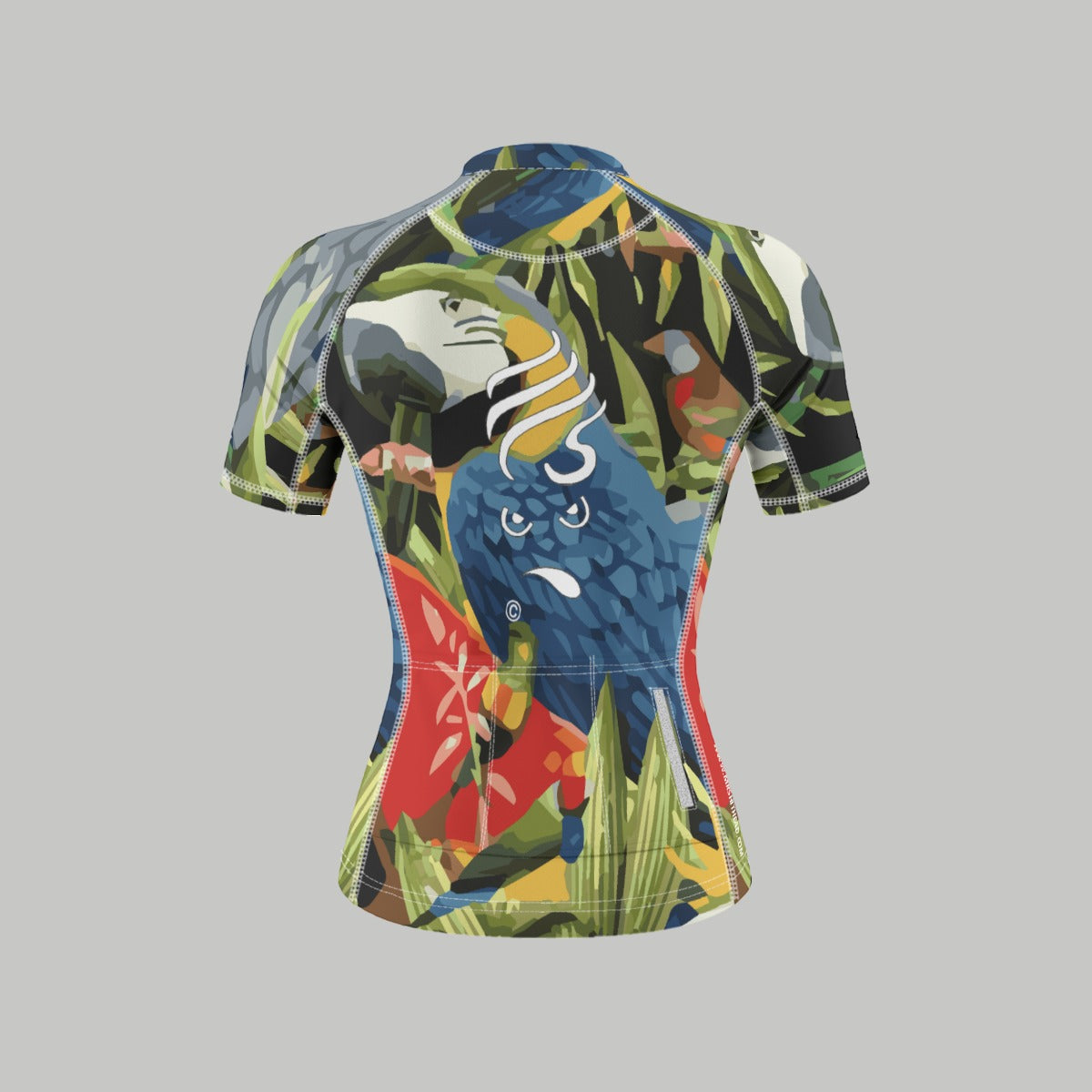 Ms. Shithead Everyone's Been One Parrot Head Totem Women's Bicycle Jersey with Short Sleeve