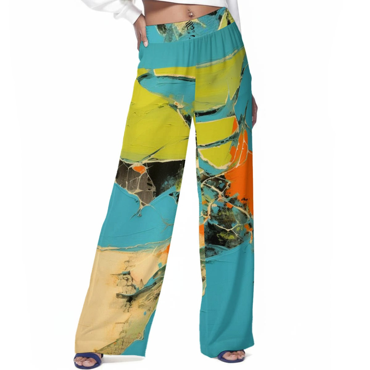 Ms. Shithead Everyone's Been One In-Flight Aerial Totem Wide Leg Lounge Attitude Pants