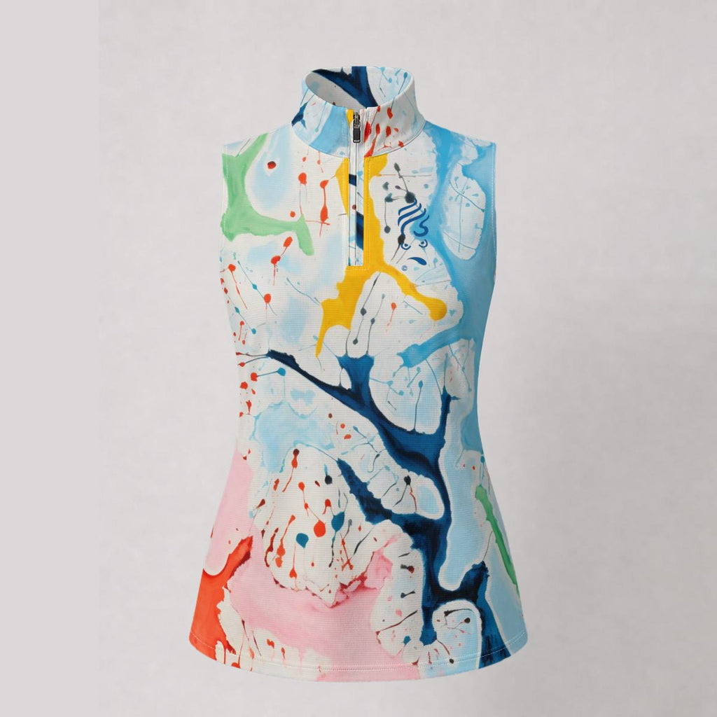 Ms. Shithead Everyone's Been One Summer Glazier Totem Women’s Sleeveless Golf/Tennis/Pickleball Polo Shirt
