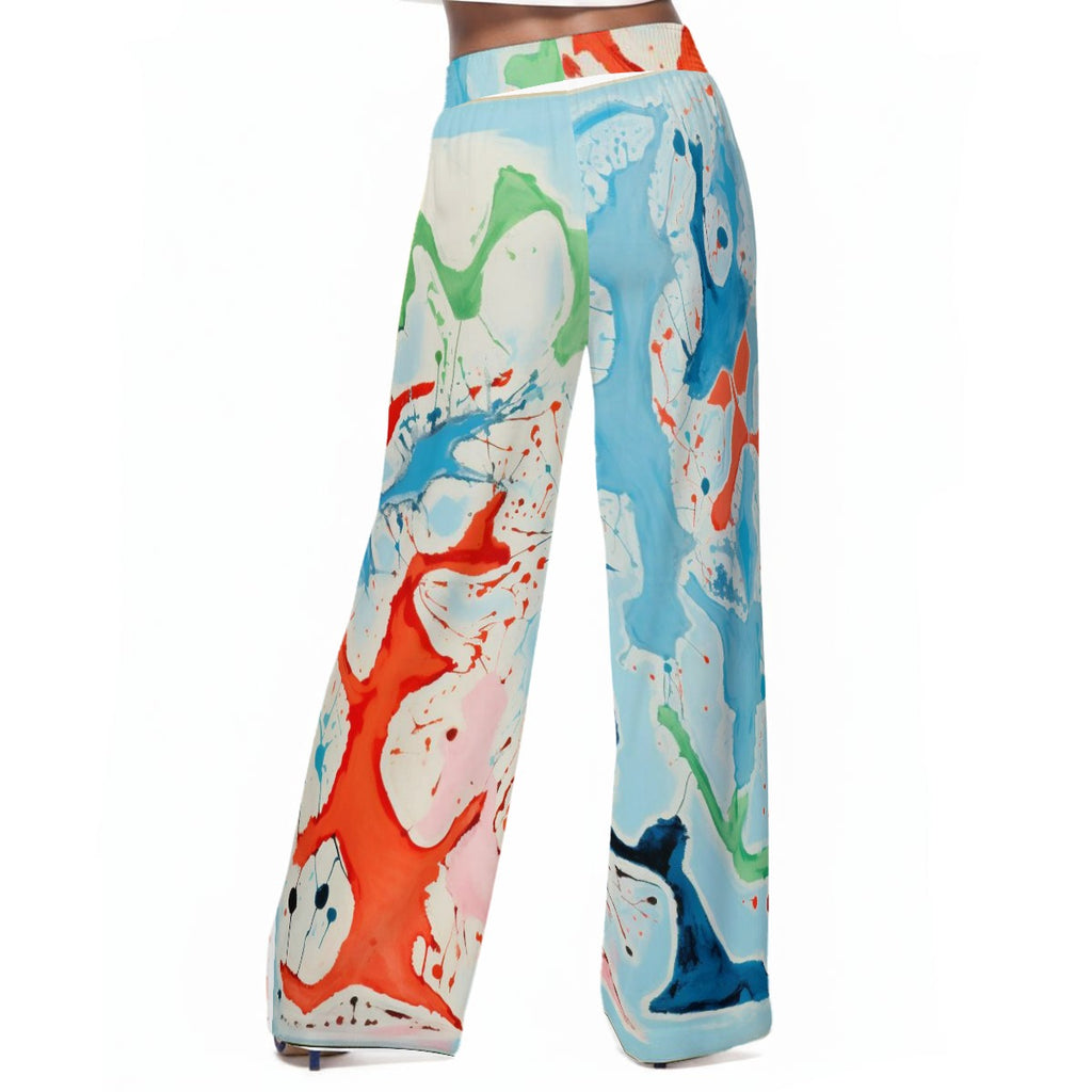 Ms. Shithead Everyone's Been One Summer Glacier Wide Leg Lounge Attitude Pants
