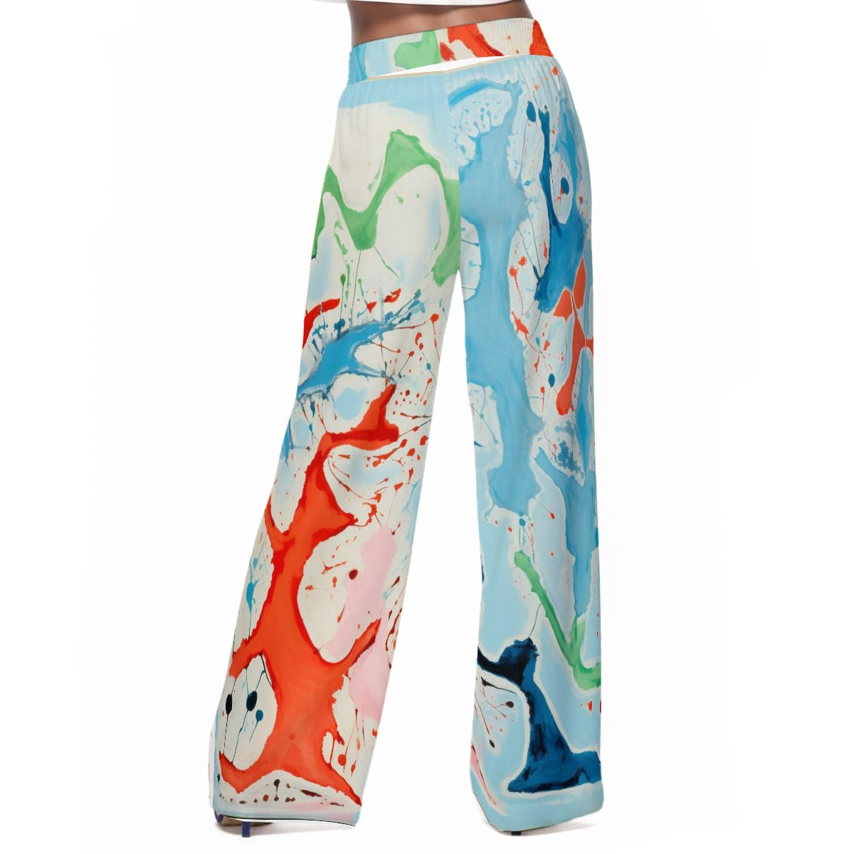 Ms. Shithead Everyone's Been One Summer Glacier Wide Leg Lounge Attitude Pants