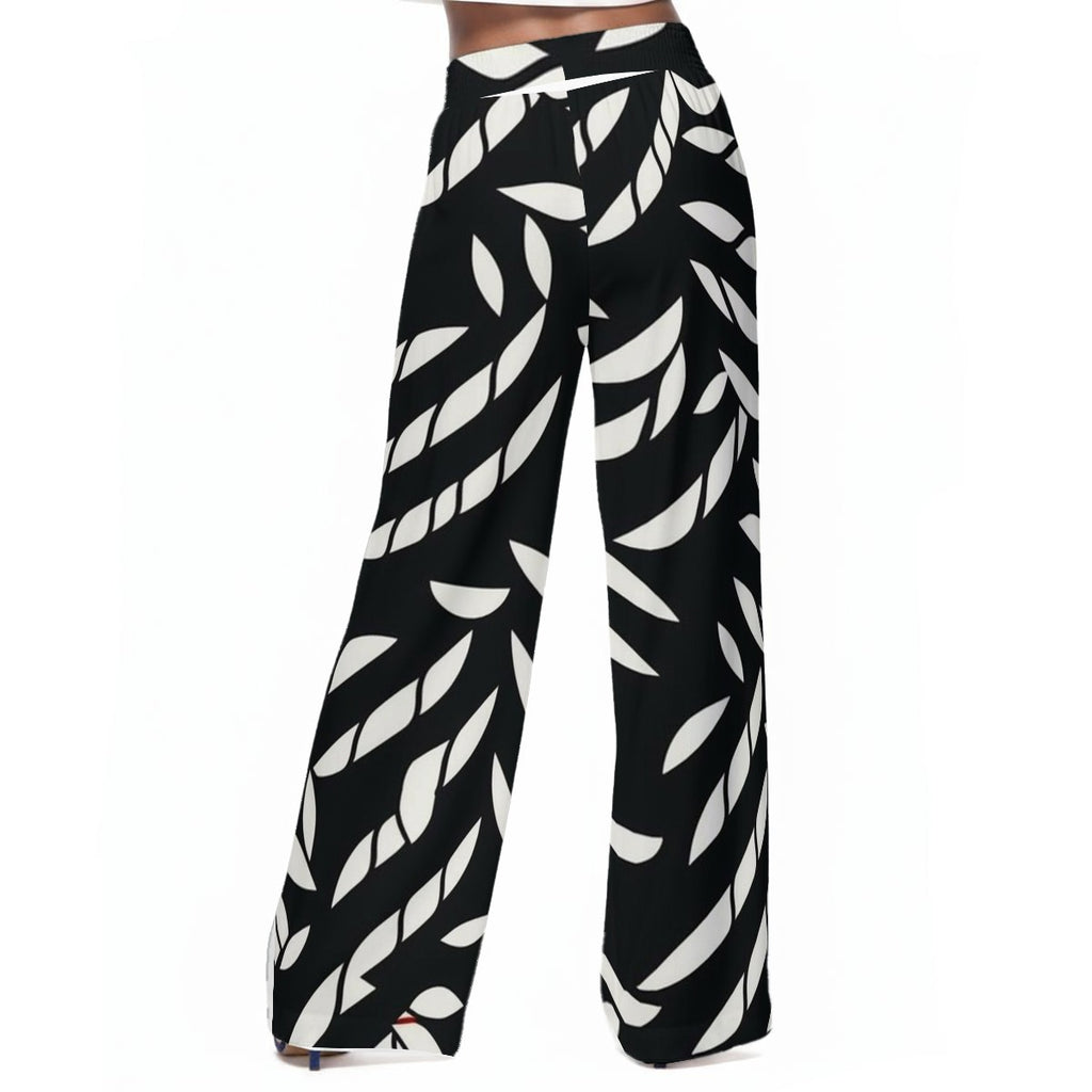 Ms. Shithead Everyone's Been One Black White Midnight Legend Totem Wide Leg Lounge Attitude Pants