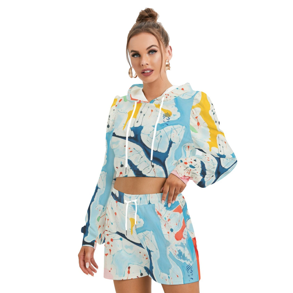 Ms. Shithead Everyone's Been One Summer Glacier Women's Micro Fleece Hoodie And Shorts Set Lounge Attitude