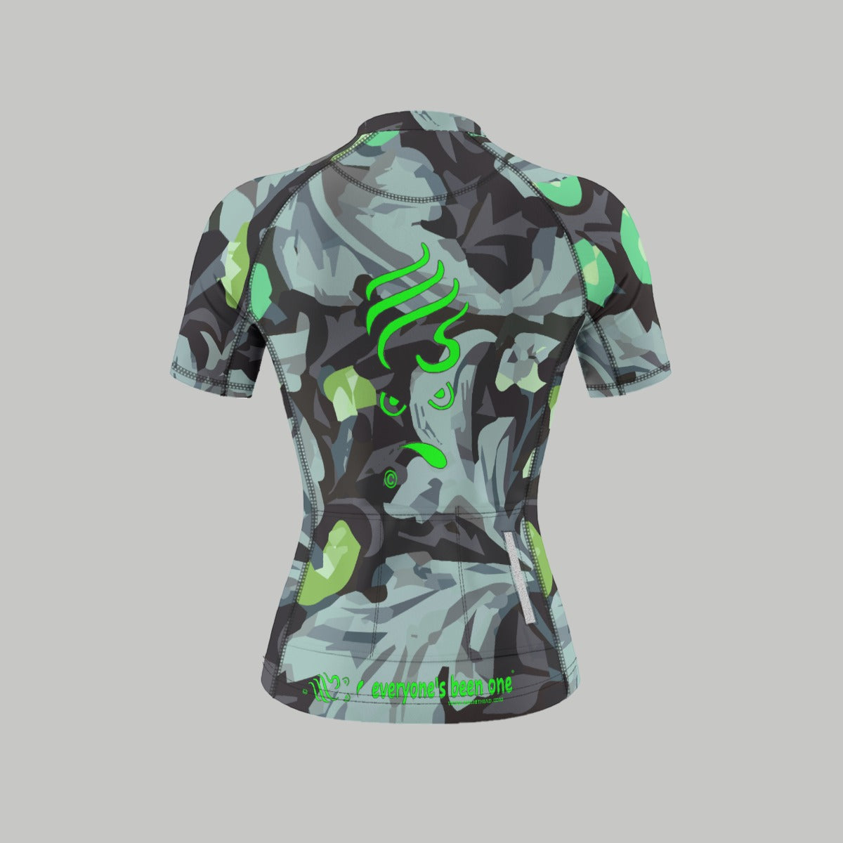 Ms. Shithead Everyone's Been One Hidden Green Totem Women's Bicycle Jersey Shirt With Short Sleeve
