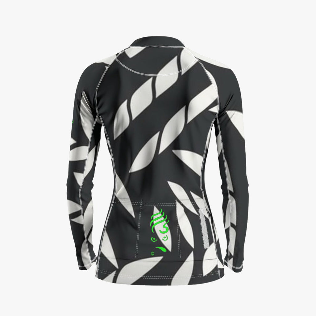 Ms. Shithead Everyone's Been One Black White Midnight Legend Women's Bicycle Jersey With Long-Sleeve Shirt