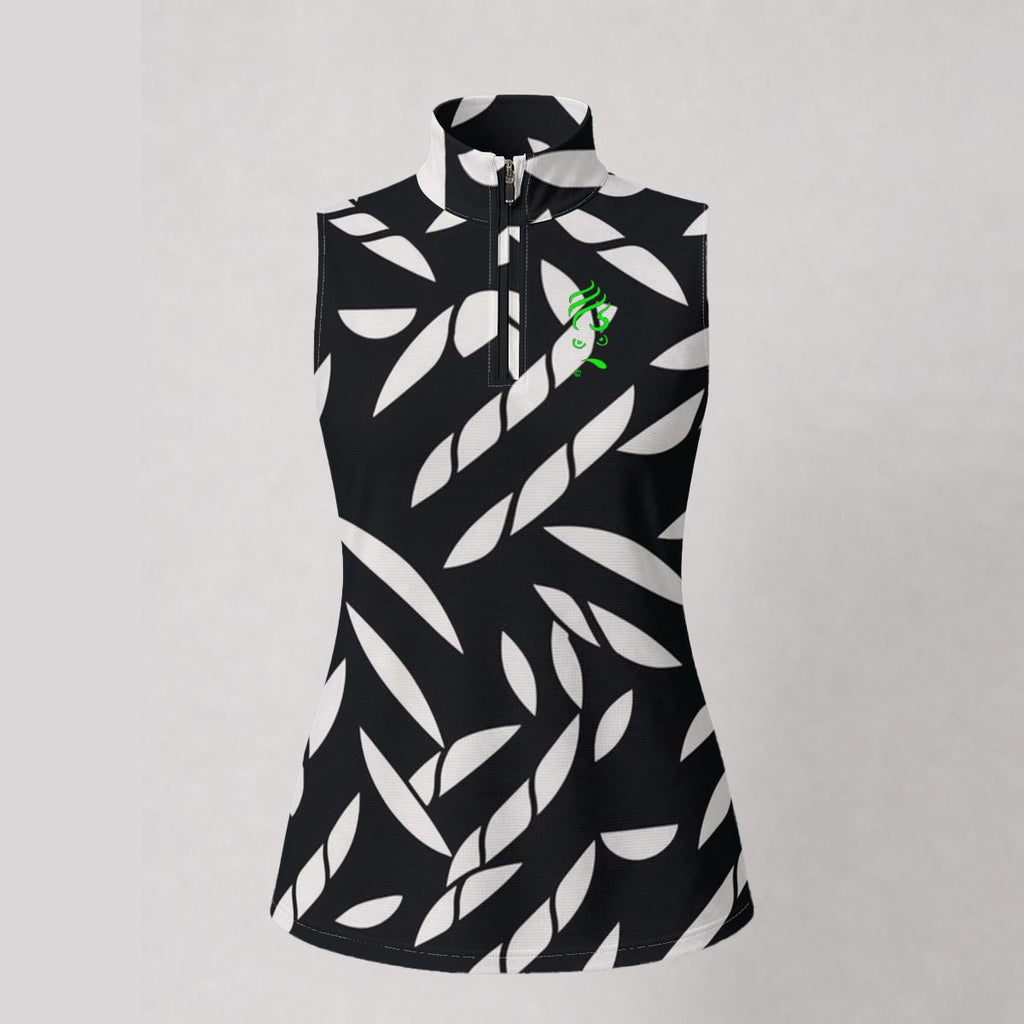 Ms. Shithead Everyone's Been One Black White Midnight Legend Women’s Sleeveless Women's Golf/Tennis Polo Shirt