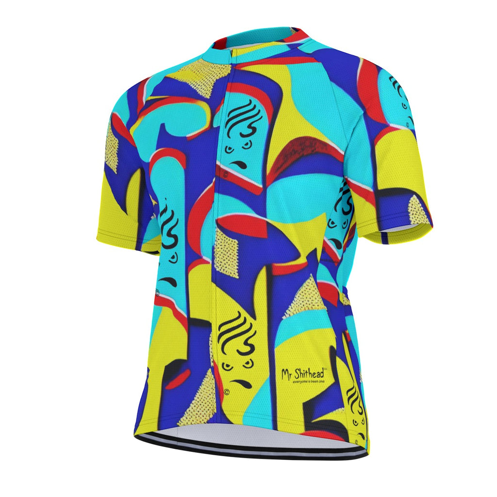 Mr. Shithead Everyone's Been One "Whirlwind" Totem Men's Bicycle Jersey with Short Sleeve Shirt