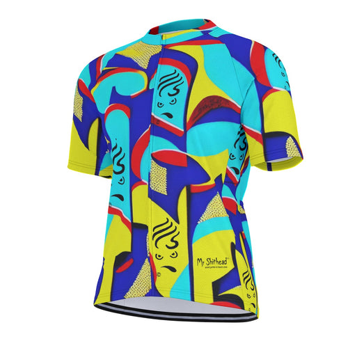 Mr. Shithead Everyone's Been One "Whirlwind" Totem Men's Bicycle Jersey with Short Sleeve Shirt