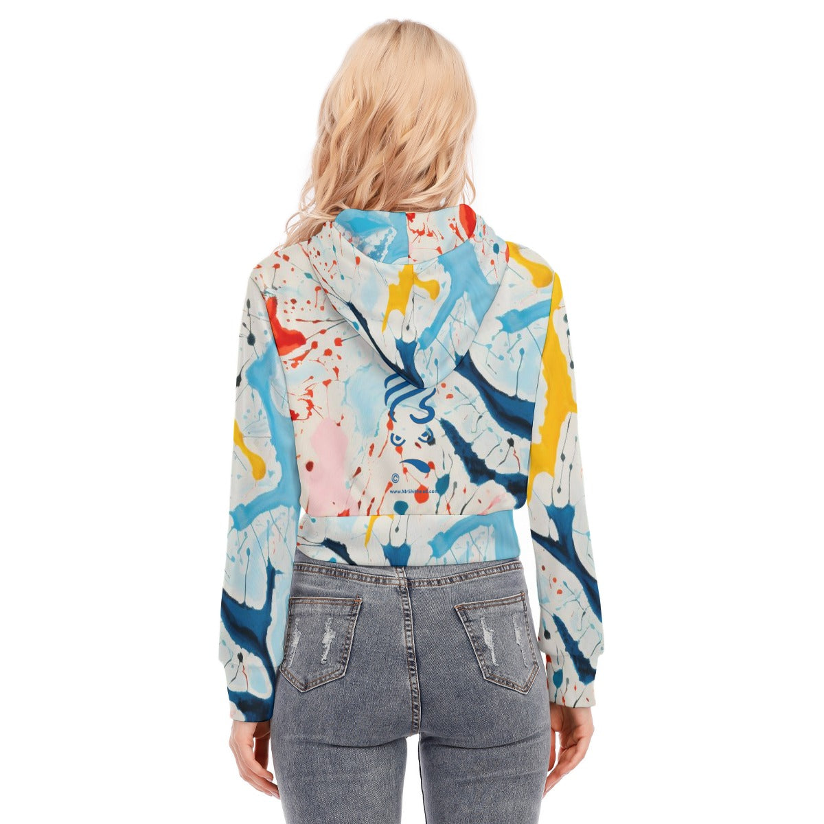 Ms. Shithead Everyone's Been One Summer Glacier Lounge AtWomen's Crop Top Hoodie With Zipper Closure