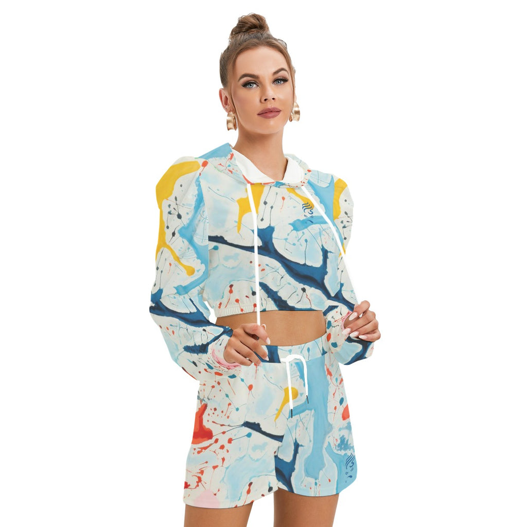 Ms. Shithead Everyone's Been One Summer Glacier Women's Micro Fleece Hoodie And Shorts Set Lounge Attitude