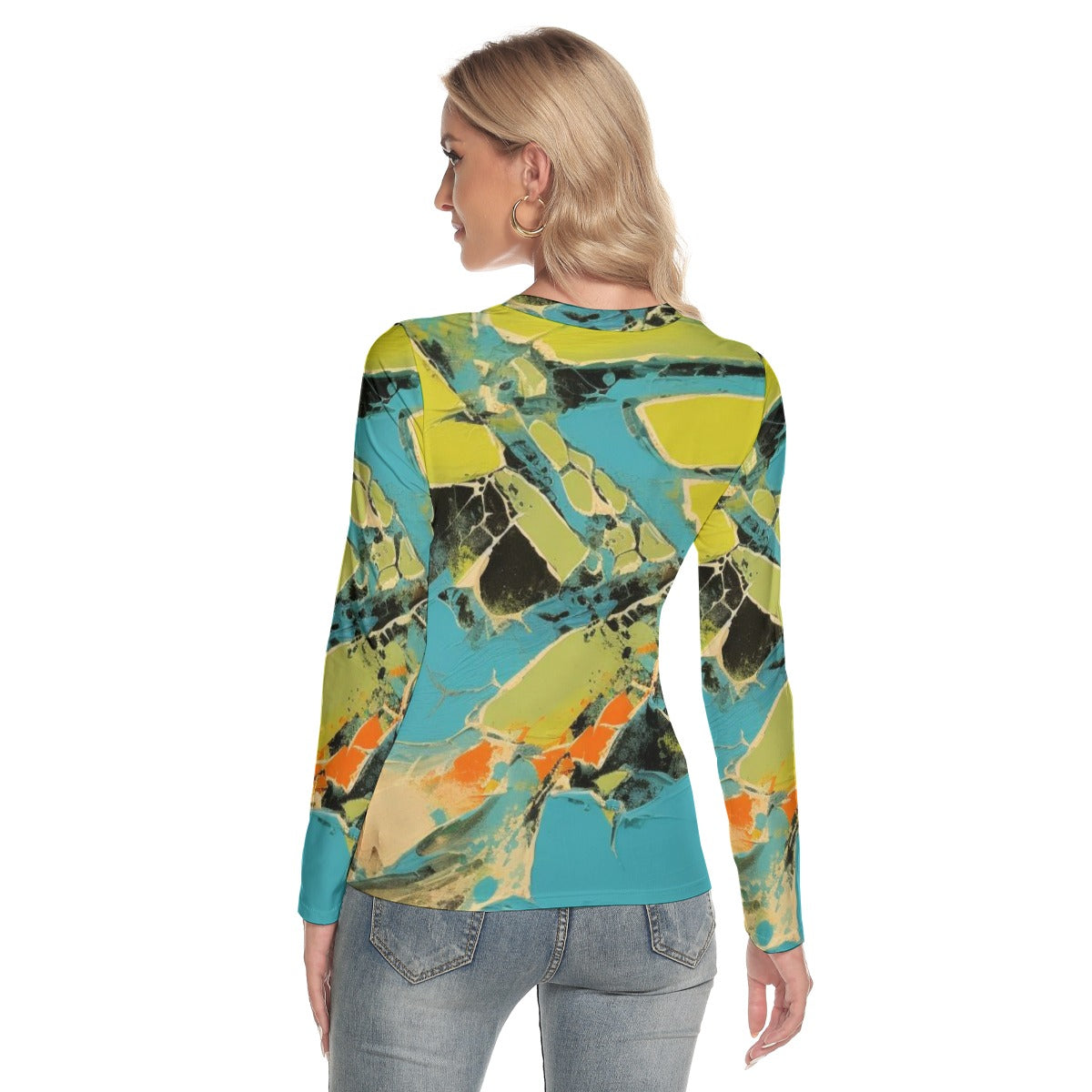 Ms. Shithead Everyone's Been One In-Flight Totem Lounge Attitude V-Neck Long Sleeve T-Shirt